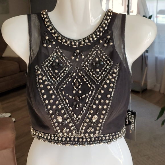 City Studio Tops - NWOT  City Studio midriff back lace up top.